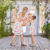 Family Matching Mother-daughter Parent-child Lovely Floral Dresses