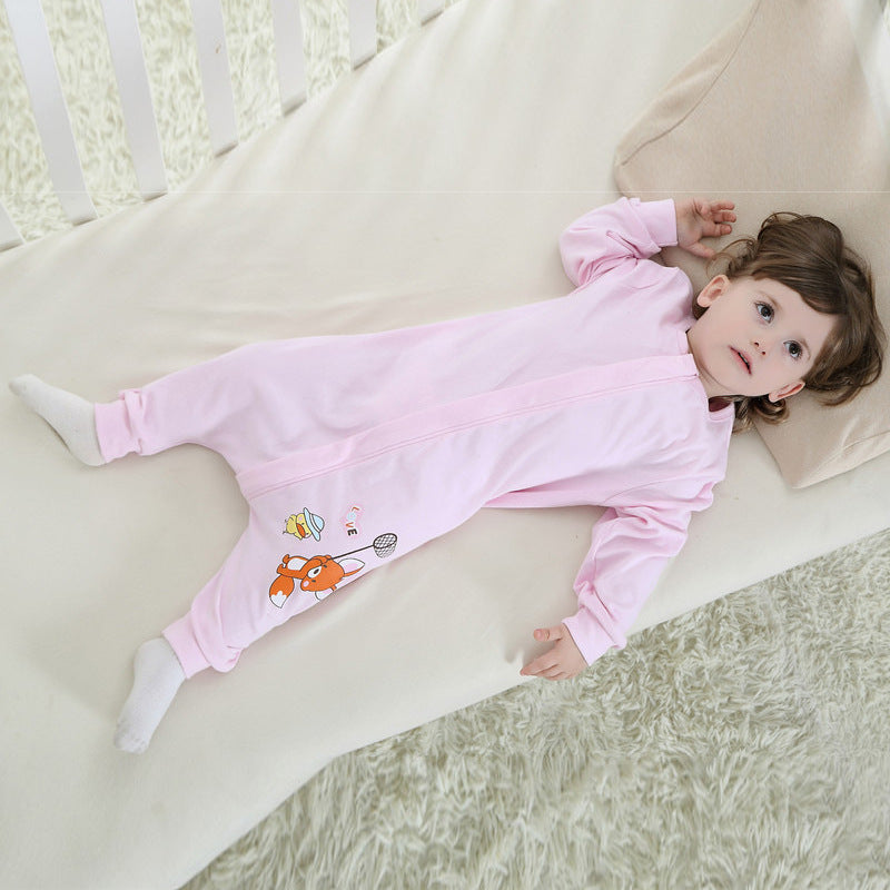 Baby Girl Boy Onesie Sleeping Anti Kick Quilt Spring Autumn Pajamas