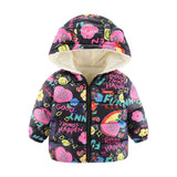 Kid Baby Girl Boy Winter Foreign Thick Cotton-padded Jacket Coats
