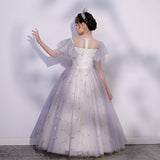 Kid Girl Host Flower Wedding Birthday Princess Dresses