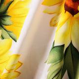 Family Matching Mother-daughter Long Beach Holiday Sunflower Dresses