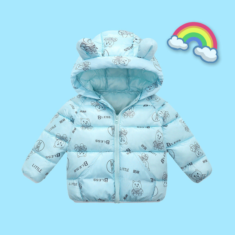 Kid Baby Girl Boy Jacket Lightweight Down Cotton-padded Coat