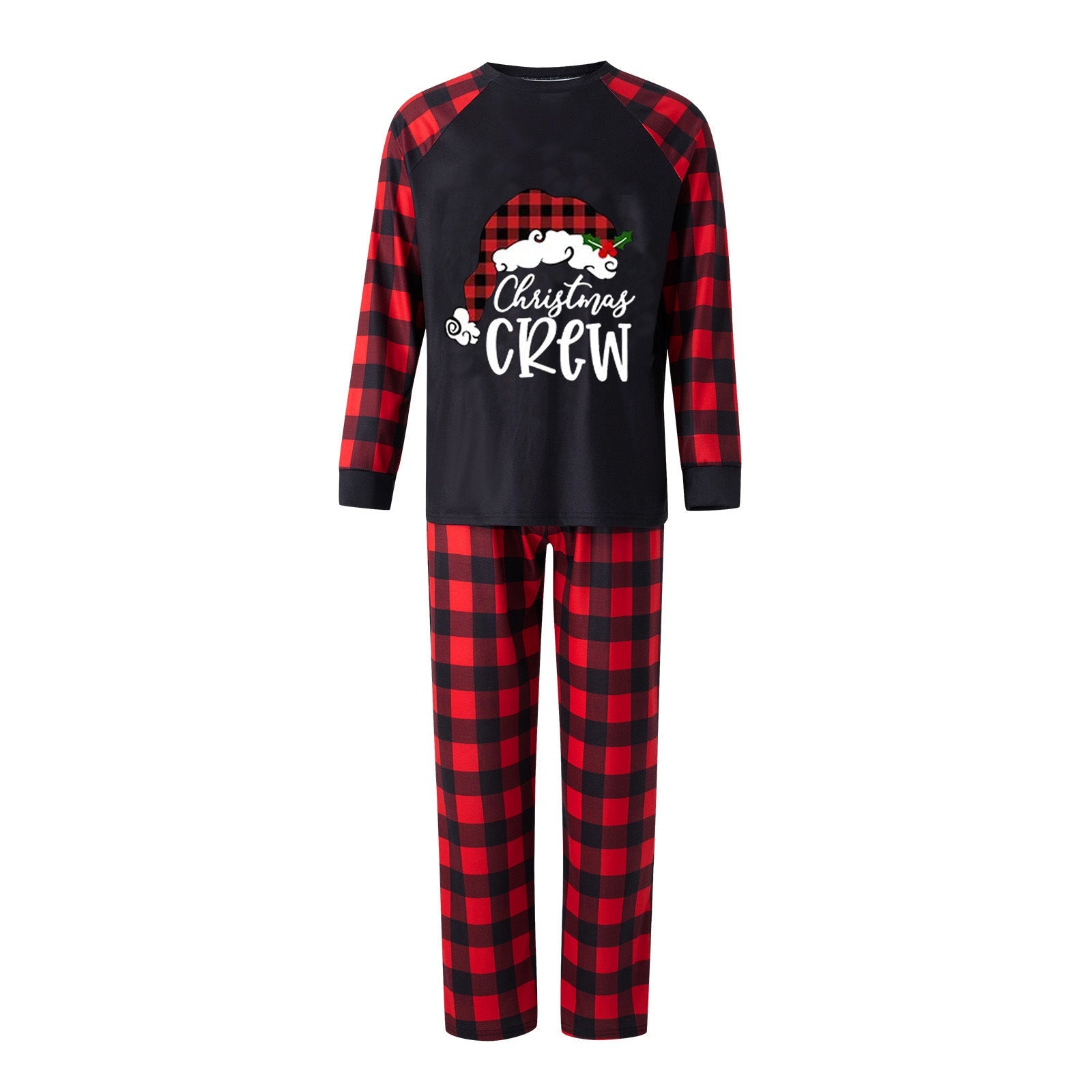 Family Plaid Cotton Parent-child Christmas Home Pajama Set