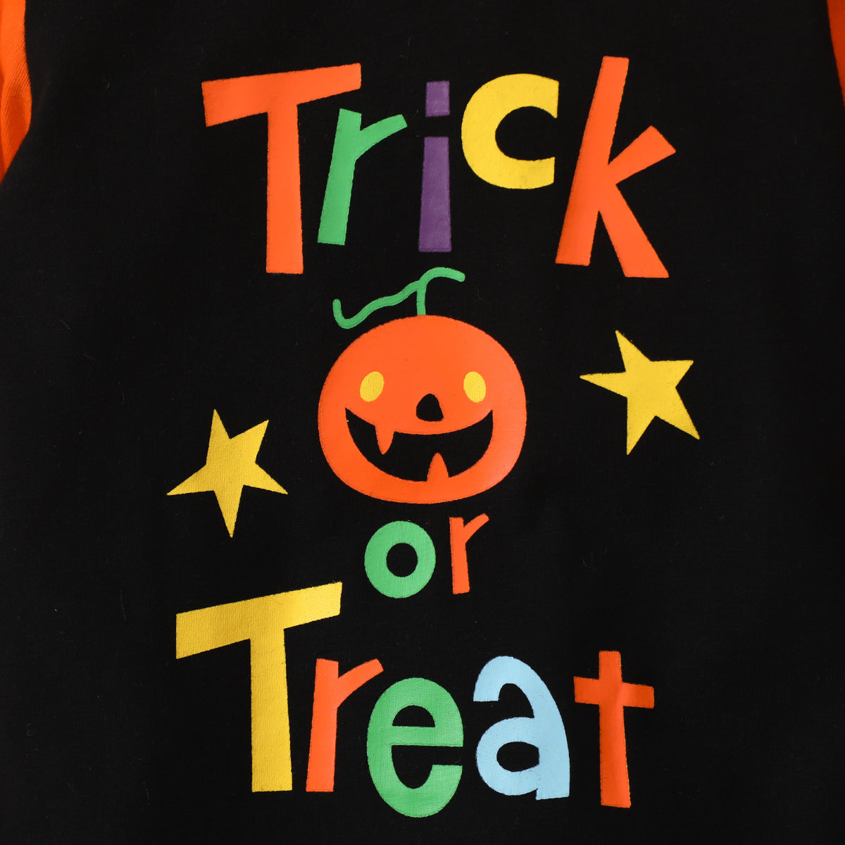 Halloween Baby Costume Long Sleeve Hooded Letter Print Rompers