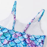 Kid Girls One-piece Swimsuit Mermaid Bathing Beach Swimwear