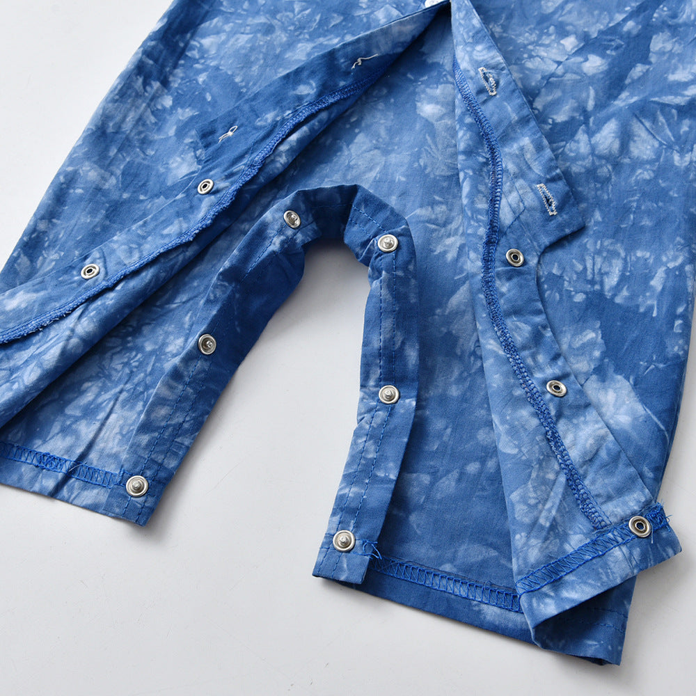 Baby Suit Onesie Printed Halter Crawl Bow Tie Rompers