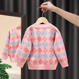 Kid Baby Girl Sweater Plush Spring Autumn Knitted Cardigans