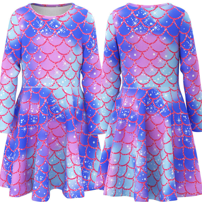 Kid Baby Girl Princess Mermaid Animal Unicorn Dress