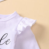 Spring Baby Girl Valentine's Day Set Long Sleeve Fart 3 Pcs