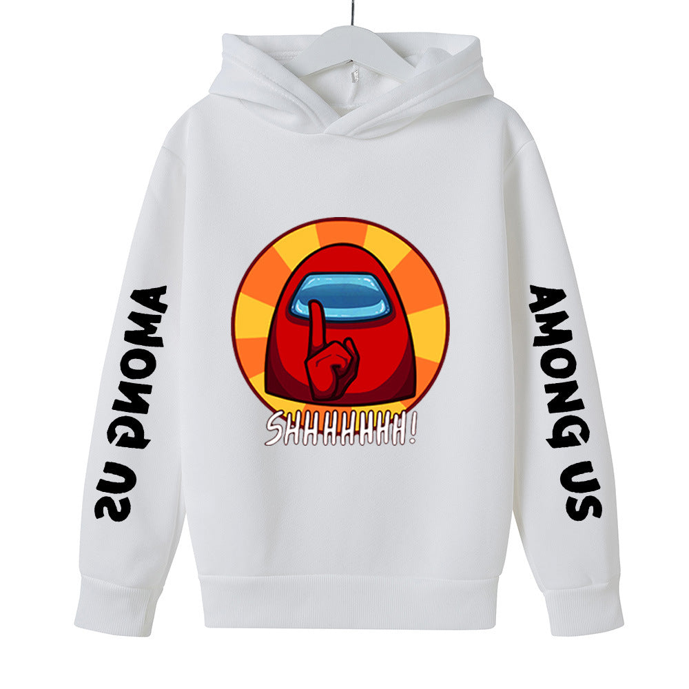 Kids Girl Boy Among US Peripheral Printed Hoodie