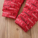 Baby Boy Girl Valentine's Day Print Dress Suit 3 Pcs Sets