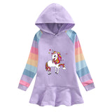 Kid Baby Little Girl Unicorn Cartoon Dresses