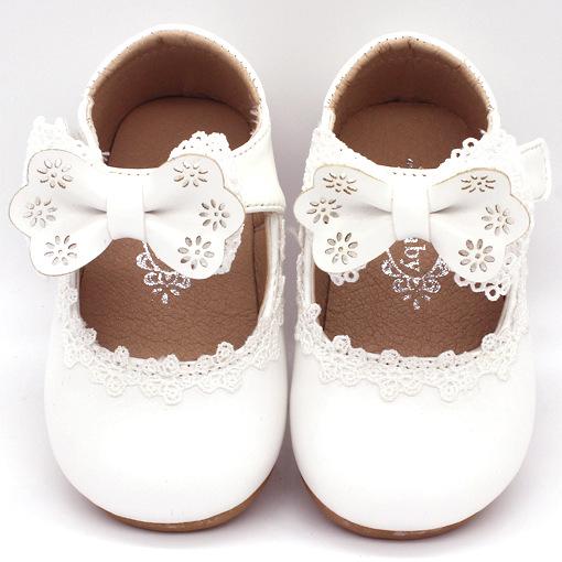 Baby Girl Bow Tie Toddlers with Soft Soles Shoes
