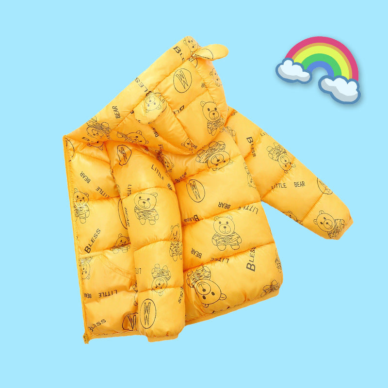 Kid Baby Girl Boy Jacket Lightweight Down Cotton-padded Coat