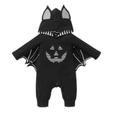 3M-3T Baby Halloween Cosplay Bat Patchwork Festival Rompers