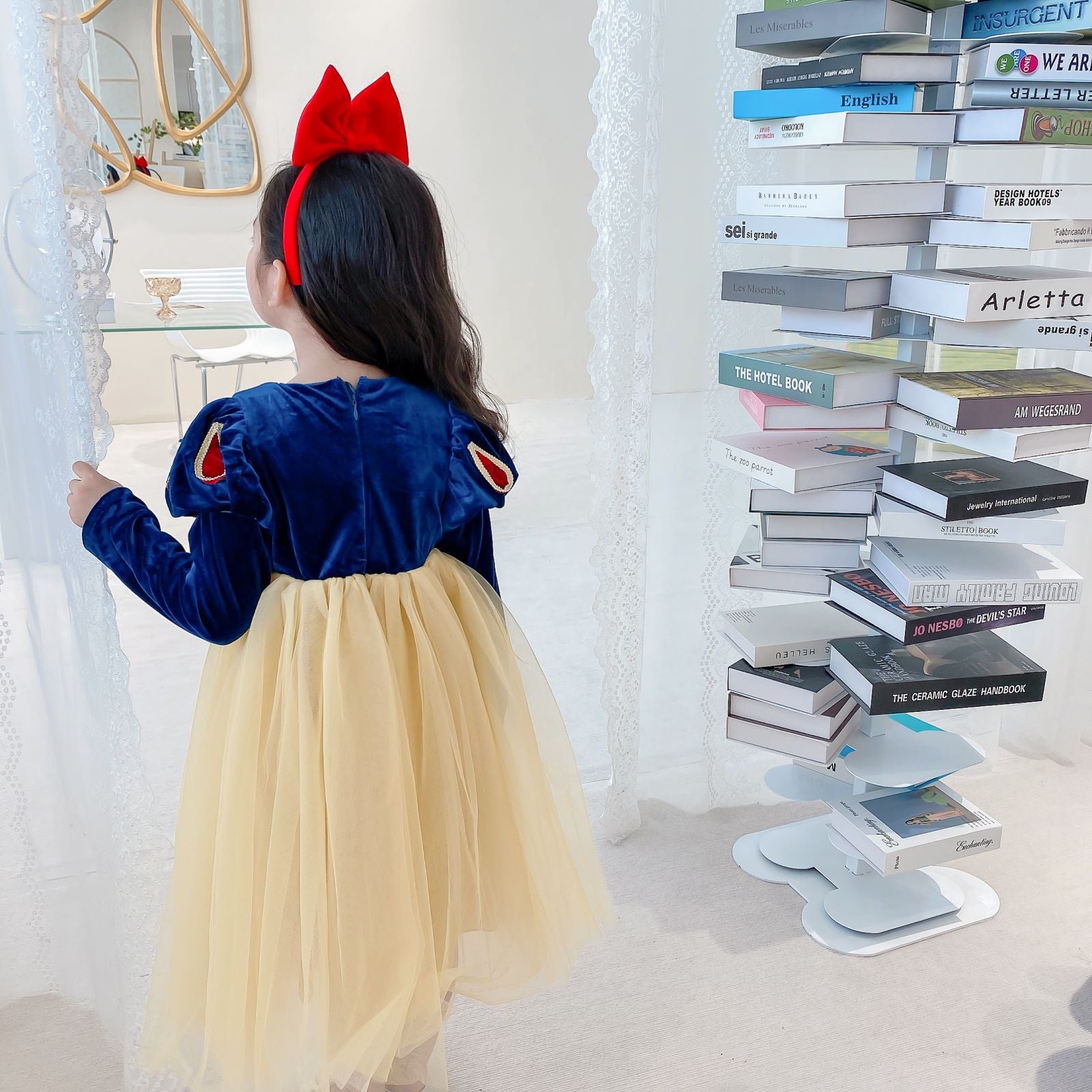 Kid Girl Ins Princess Dress Snow Christmas White Dresses