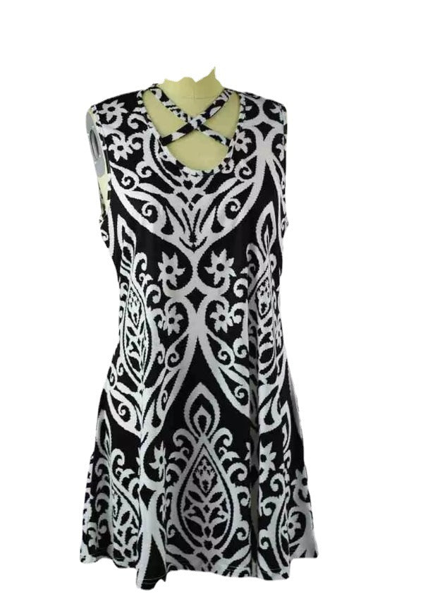 Family Matching Mother-daughter Sundresses Summer Sleeveless Dress