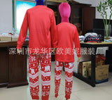 Family Matching Christmas Long Sleeve Cartoon Pajamas