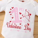Infants Baby Girl New Valentine's Day Suit 3 Pcs Sets