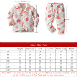 Kid Baby Girl Boy Pajamas Cartoon Long Sleeve Cotton Casual  2 Pcs Set