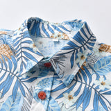 Kid Baby Boy Suit Maple Leaf Short Sleeve Harness Beach 2 Pcs Sets