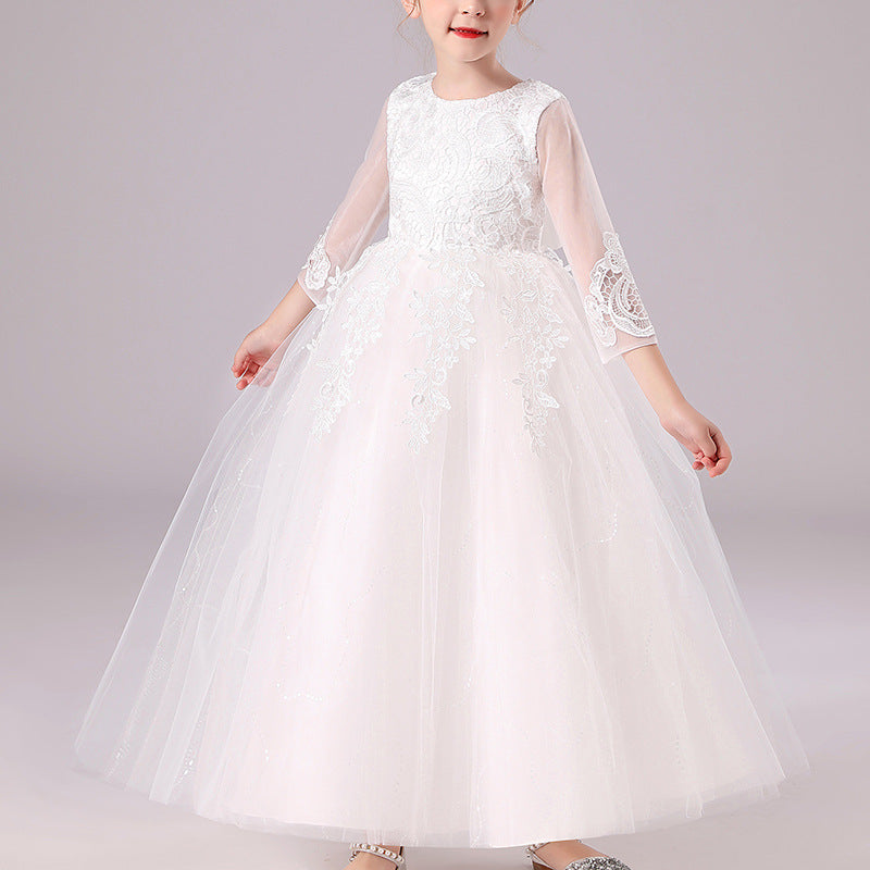 Kid Girl Autumn Spring Princess Formal Dresses