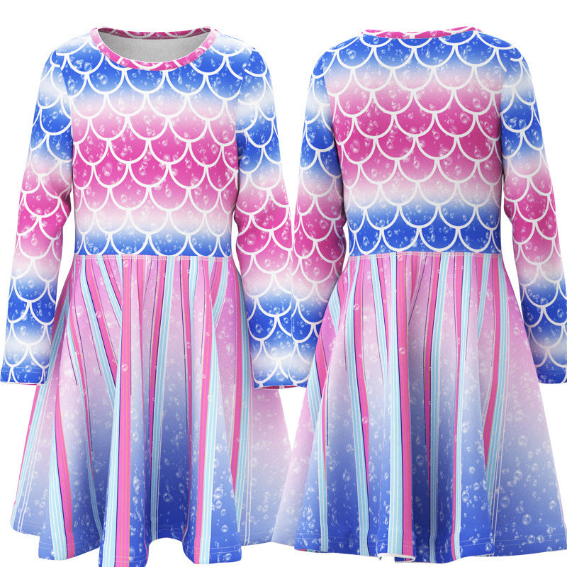 Kid Baby Girl Princess Mermaid Animal Unicorn Dress