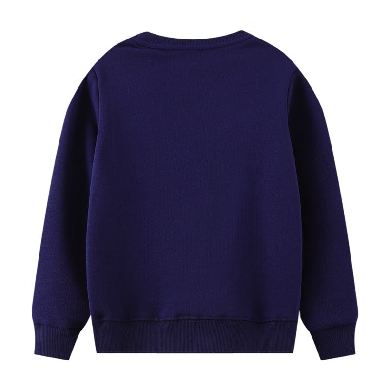 Kid Baby Girls Fall Hoodie Round Neck Casual T-shirt