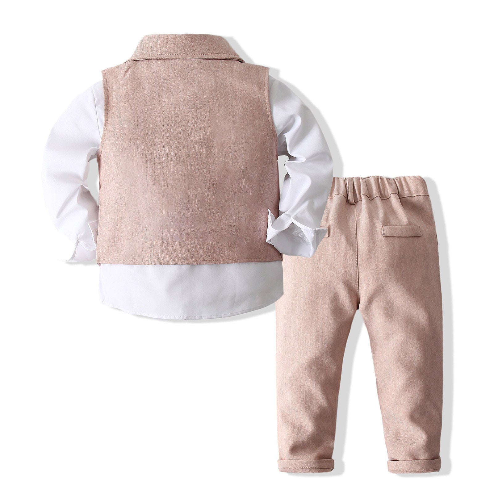 Kid Baby Boy Banquet Gentlemen Solid Handsome 2 Pcs Sets