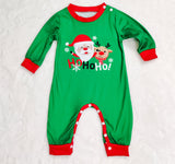 Family Christmas Home Santa Claus Print Parent Child Pajamas Set