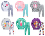 Kid Girl Pajamas Air-conditione Long Sleeve Cotton Suits