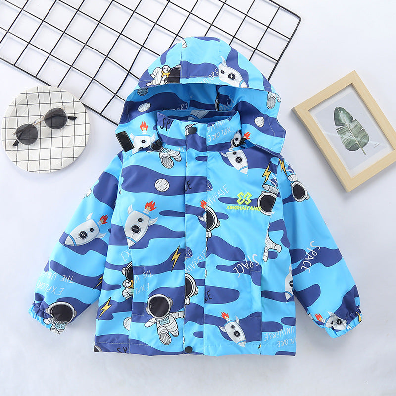 Kid Baby Girl Outdoor Mountaineering Trench Extra Heavy Coats