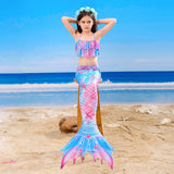 Kid Girl Mermaid Tail Spring Swimsuit