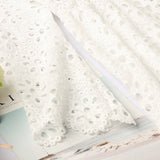 Family Matching Summer Sexy Lace Round Collar Flounces Quarter Sleeve Dresses