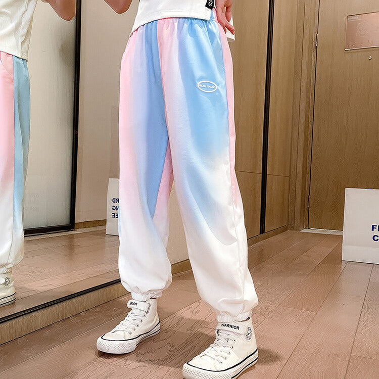 Summer Kid Teen Girls Gradient Fashion Mosquito Casual Pants