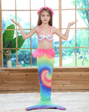 Summer Kid Baby Girl Mermaid Monofin Princess Swimsuit Bikini Bathing Suit