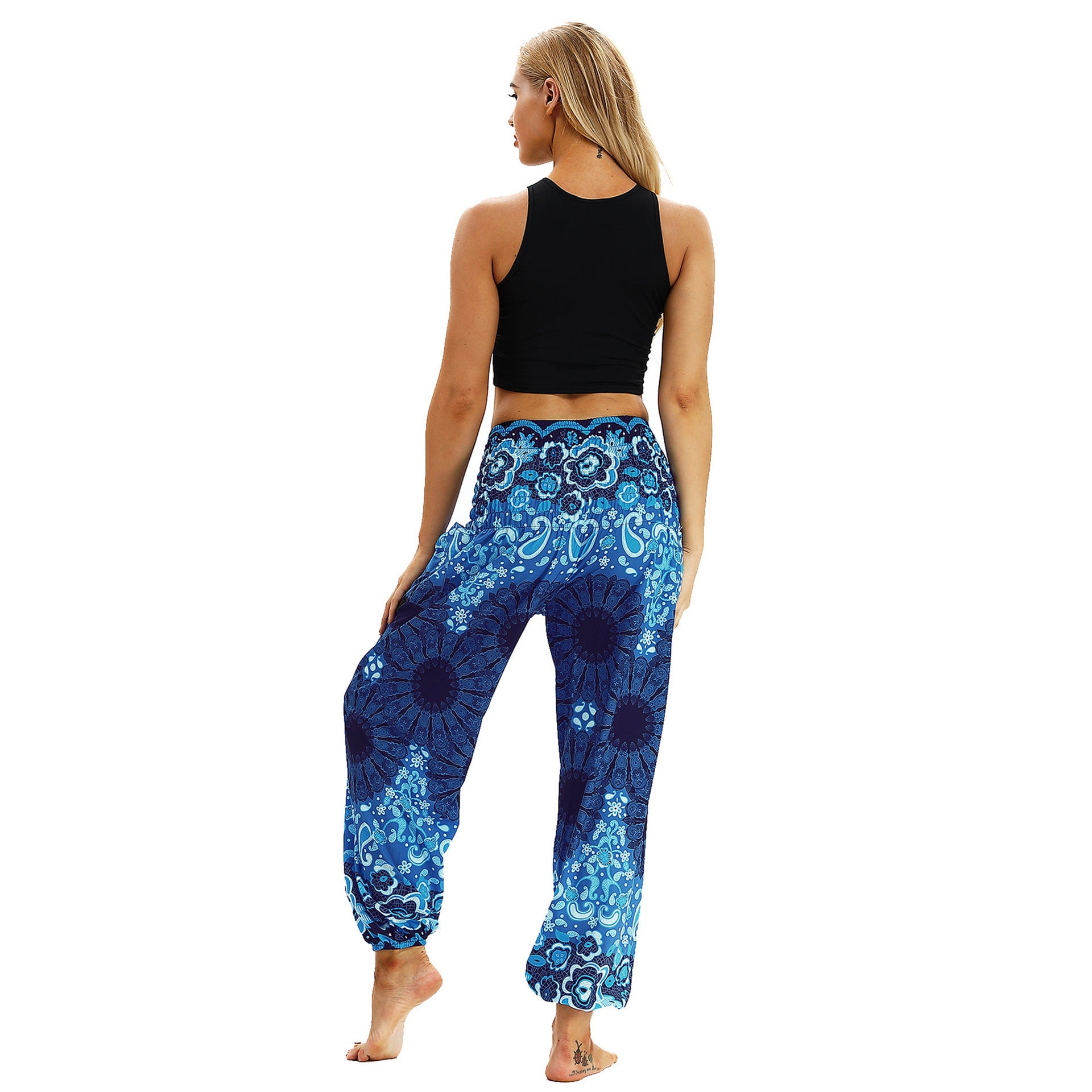 Family Matching Yoga Pants Trend Digital Printing Parent-child Dresses