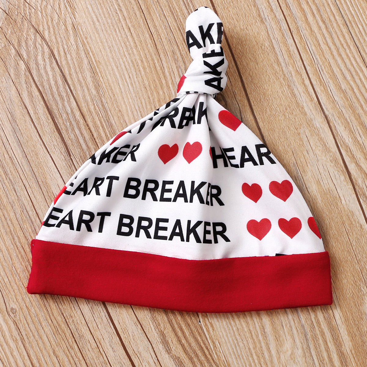 Baby Boy Suit Valentine's Day Print Halter 3 Pcs Sets