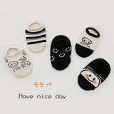 Kid Baby Cotton Anti-Slip Floor Bow Socks 5 Packs