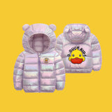 Kid Baby Boy Girl Dazzle Down Cotton Jacket Thick Hooded Coat
