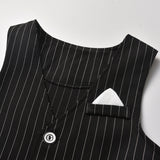 Kid Baby Boy Suit Collar Party Formal 5 Pcs Sets