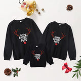 Family Matching Fashion Long-sleeved Crew Neck Shirts