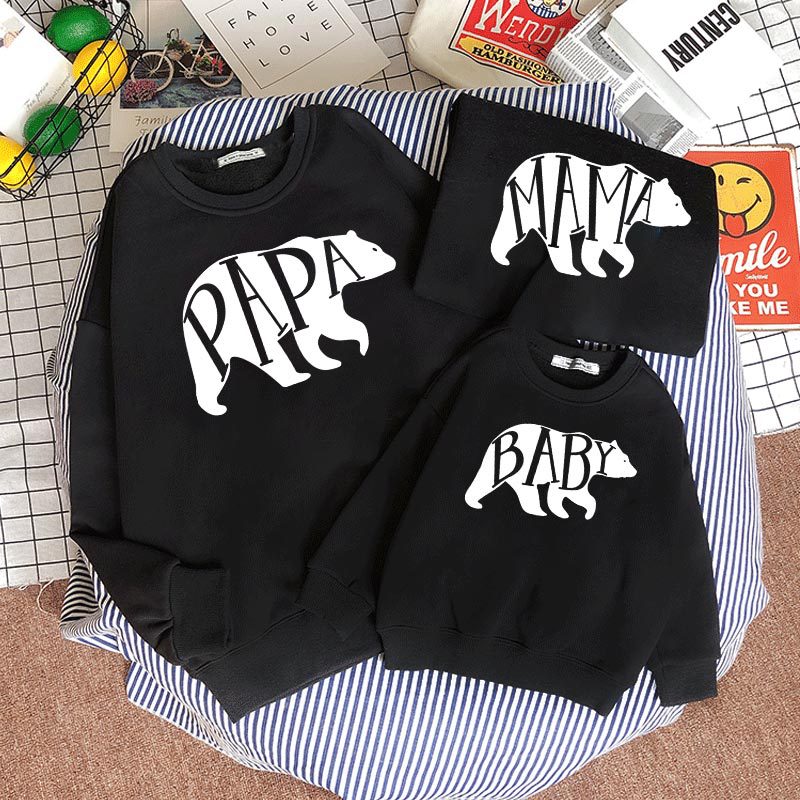 Family Matching Ins Parent-child Long Sleeves Hoodie