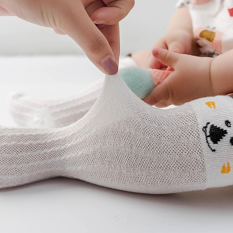 Baby / Toddler Solid Breathable Over-knee Mesh Socks 3 Packs