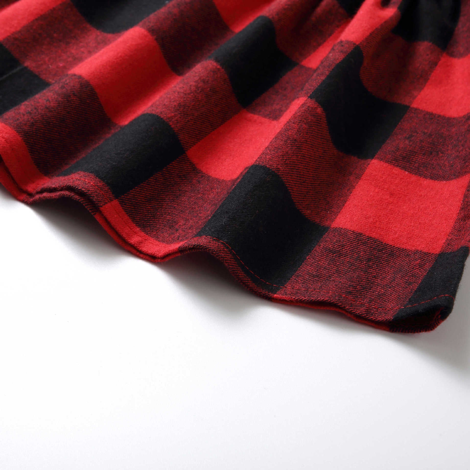 Family Matching Mother Daughter Plaid Christmas Autumn Dress