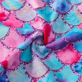 Kid Girls Separate Swimsuit Long-sleeved Bikini Mermaid Swimwear