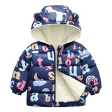 Kid Baby Girl Boy Winter Foreign Thick Cotton-padded Jacket Coats