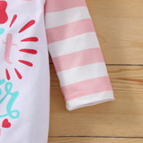 Easter Baby Long Sleeve Harley Romper With Hat Sets 2 Pcs