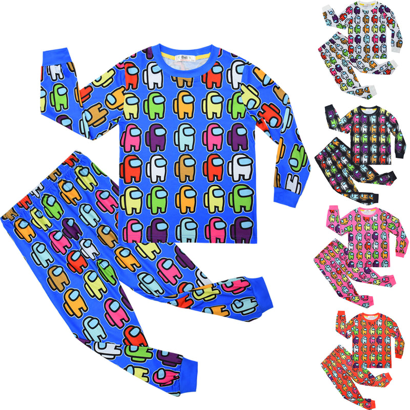 Kid Baby Boy Space Werewolf Among Us Junior Set Long-sleeved 2 Pcs Pajamas