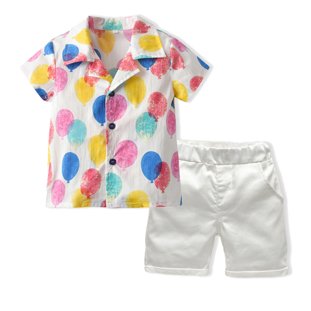 Kid Baby Boy Girl Creative Sibling Korean Printed Outfits 2 Pcs Sets